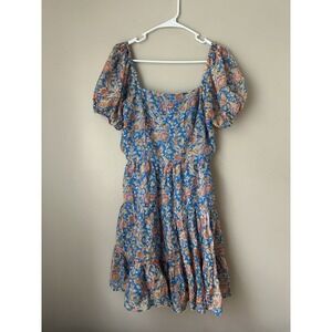 Boho 1 State Women's Floral Dress Cottage Core Prairie  Size M